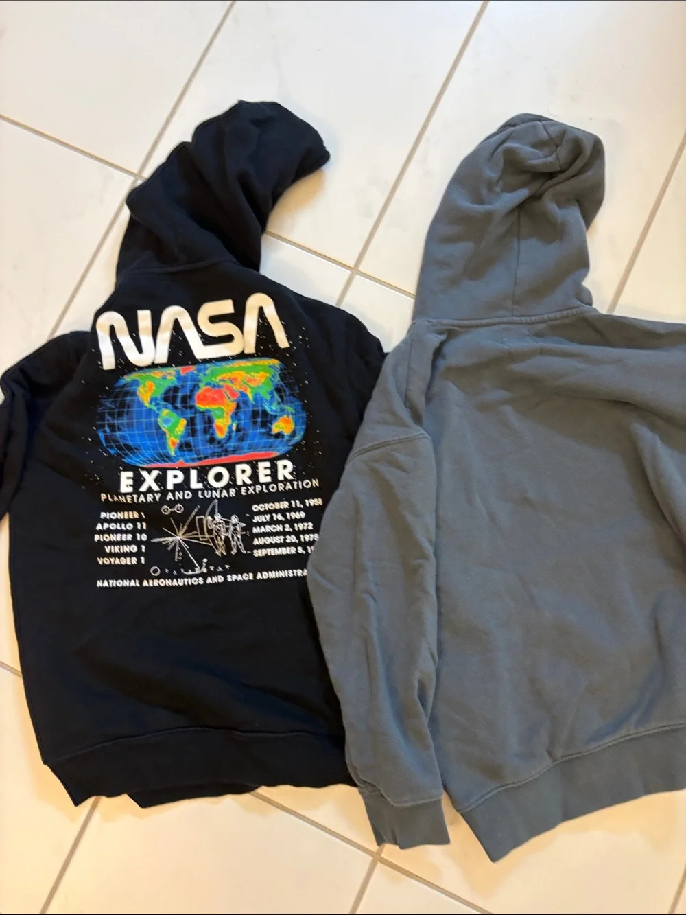 GAP NASA Teen Hoodies in Black and Gray bundle***